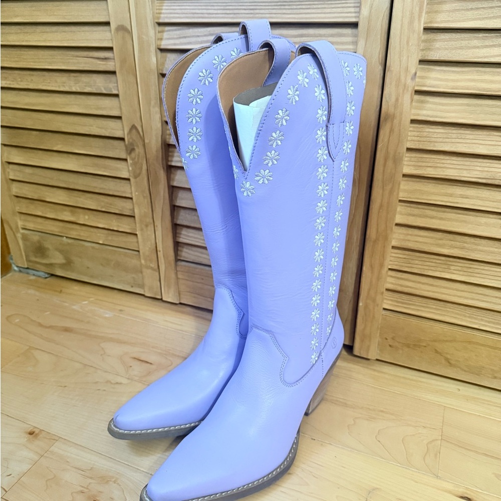 Dingo Lavender Heeled Western Boots